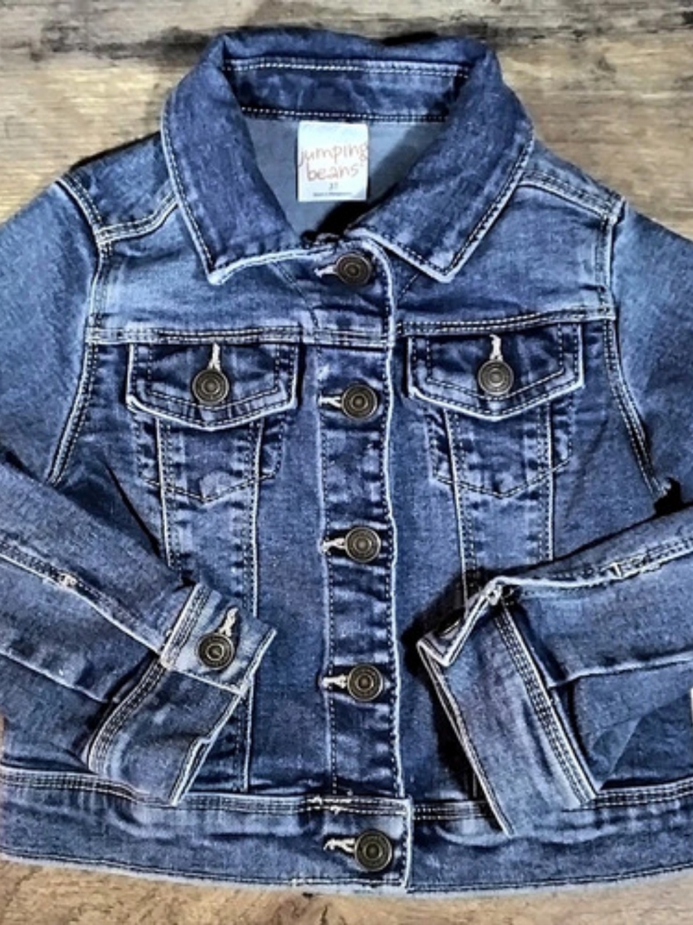 Jumping Beans Toddler Denim Jean Jacket Girls Denim Jacket Size 3T Blue